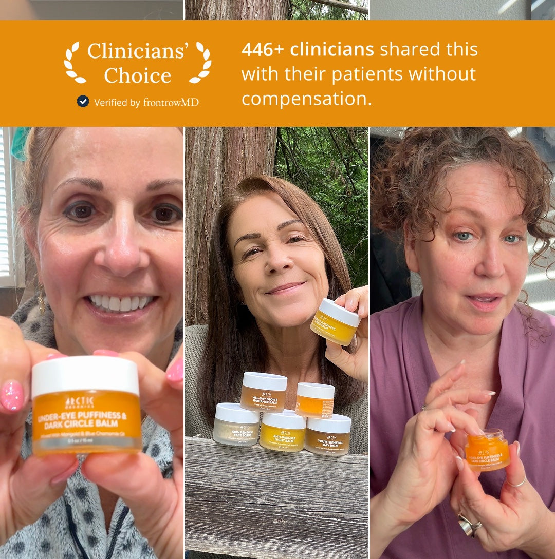 Clinicians' Choice, verified by FrontrowMD: 446+ clinicians share this. Arctic Organics customers with their balms