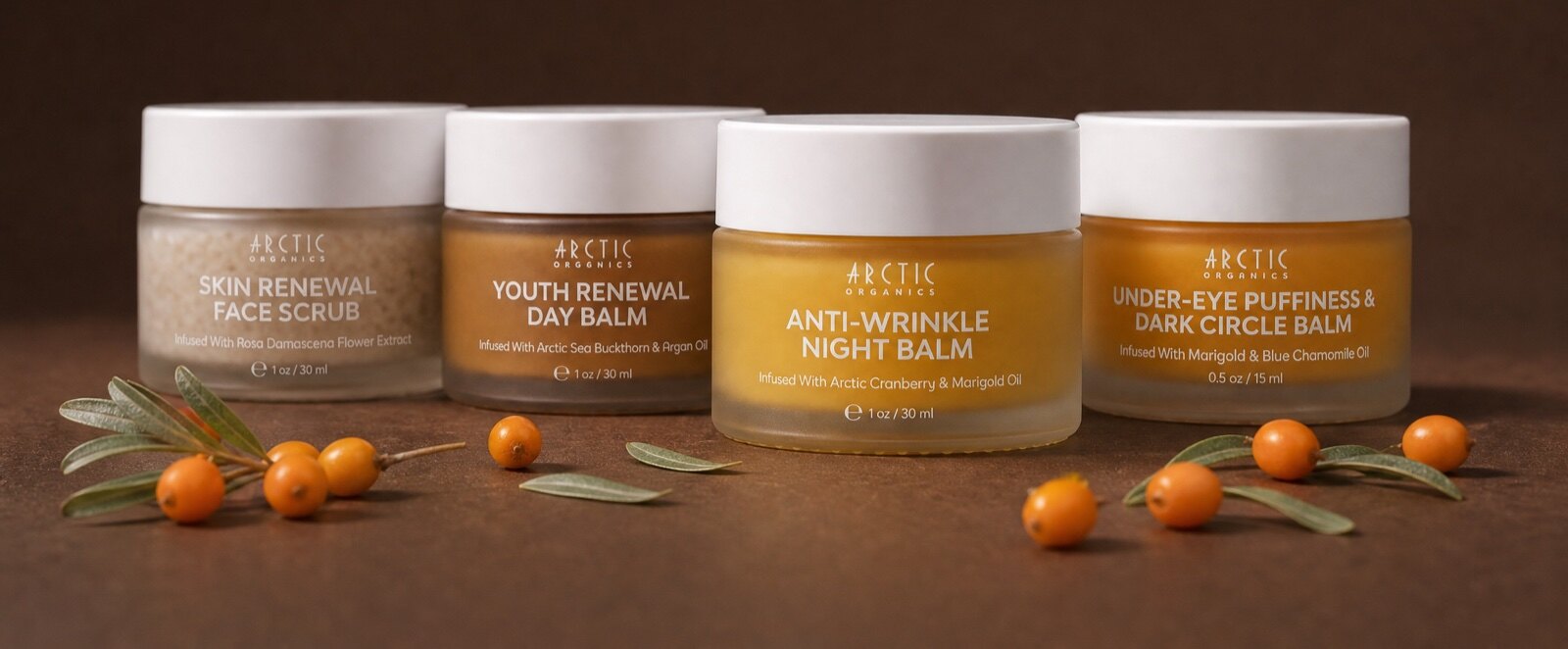 The Complete Youth Renewal Ritual: Daily Skin Renewal Face Scrub, Youth Renewal Day Balm, Under-Eye Puffiness and Dark Circle Balm, Anti-Wrinkle Night Balm