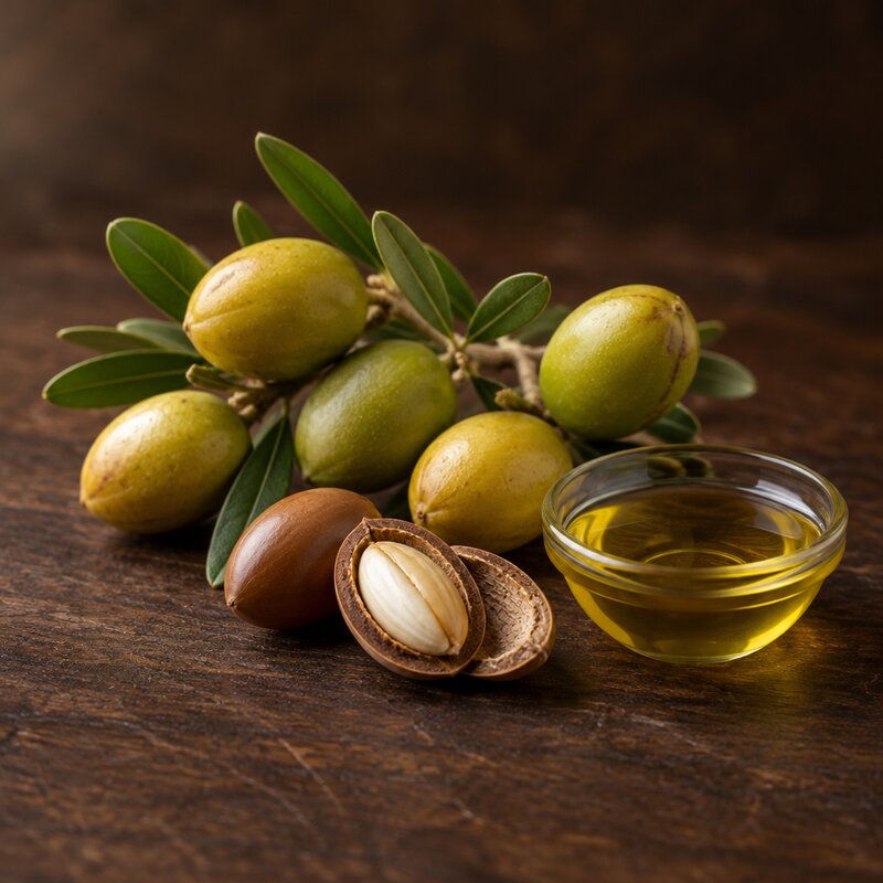 Argan fruit, nut and oil